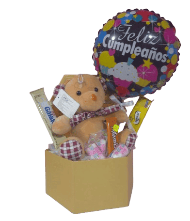 Caja decorada Osito